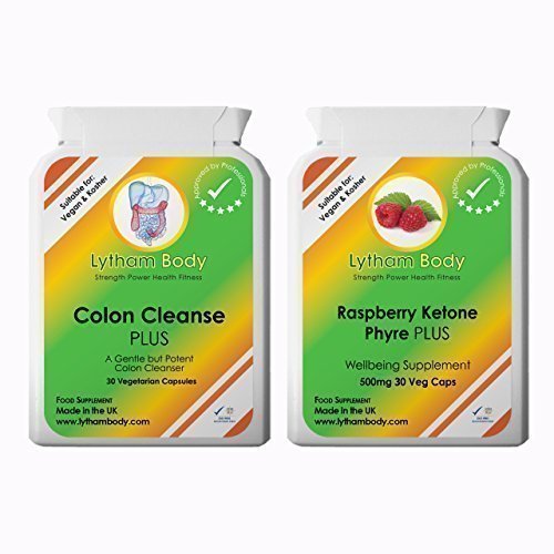 Cetona de frambuesa pura y limpieza de colon, detox, adelgazamiento